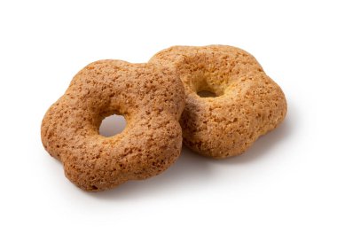 Japon yapımı ürünler beyaz bir arka plana yerleştirildi. Sobaboro . Yakın plan fotoğraf.