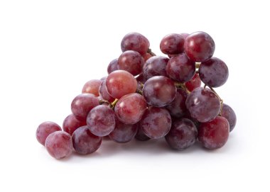 Kırmızı Küre (üzüm çeşitliliği) beyaz arkaplana yerleştirilmiştir