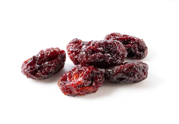 Sweet Dried Cranberries White Background — Stock Photo, Image