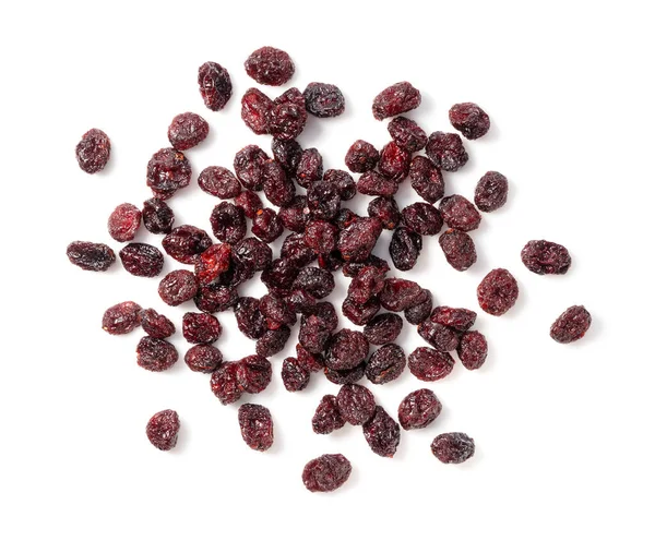 Sweet Dried Cranberries White Background View Directly — Stock Photo, Image