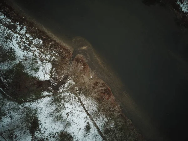 Thames River London Ontario aerial drone photo. High quality photo