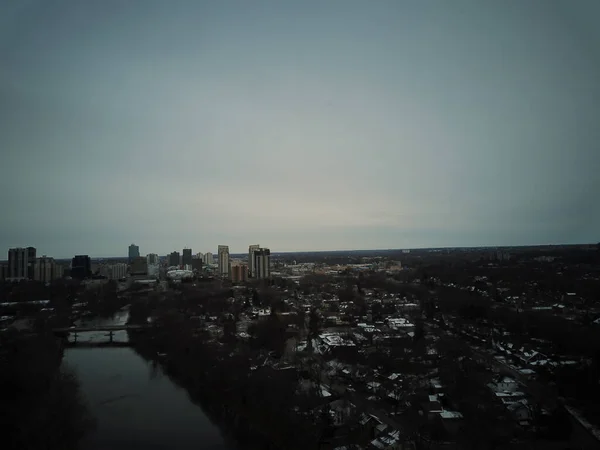 London Ontario Canada Dreary Winter Day High Quality Photo — Stock Photo, Image