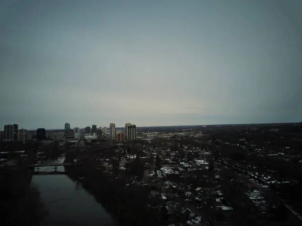 London Ontario Canada Een Saaie Winterdag Hoge Kwaliteit Foto — Stockfoto