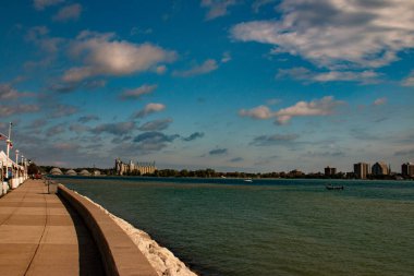 Güzel hava fotoğrafı Port Huron Michigan USA. Yüksek kalite fotoğraf