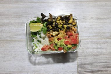 Dürüm kaseleriyle dolu yemek kutuları. Yüksek kalite fotoğraf