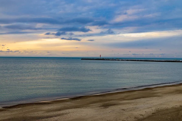 Spiaggia Kincardine Acqua Blu Giornata Tranquilla Foto Alta Qualità — Foto Stock