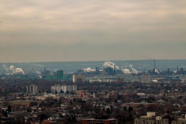 Hamilton Ontario Şehri Skyline Niagara Kayalığı Bruce Yolu