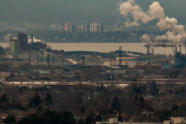 Hamilton Ontario Şehri Skyline Niagara Kayalığı Bruce Yolu