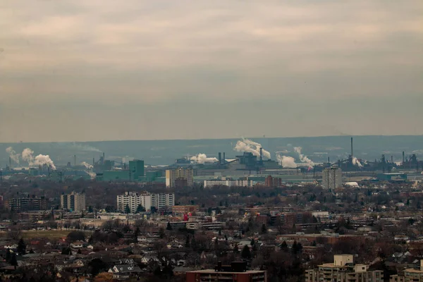 Hamilton Ontario Şehri Skyline Niagara Kayalığı Bruce Yolu