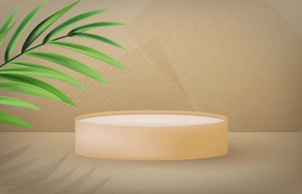 Modello realistico di design pastello 3D per cosmetici di moda Prodotto per pubblicità, banner o sfondo della rivista. Illustrazione vettoriale EPS10 — Vettoriale Stock