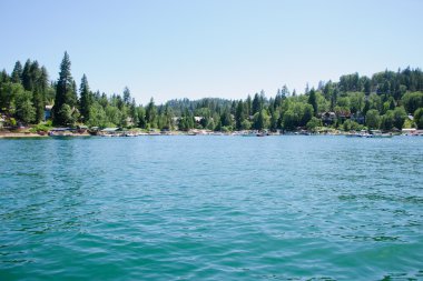 Lake arrowhead California görünümünü