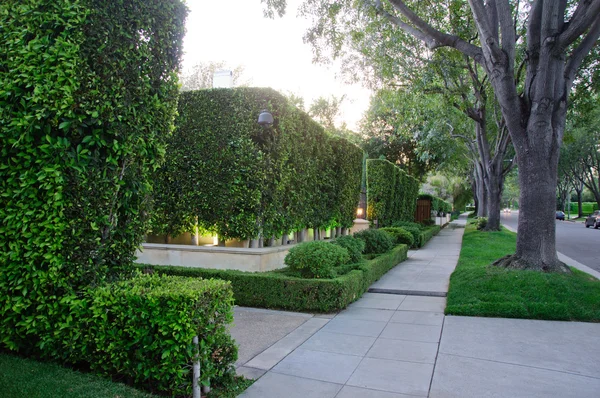 Sidewalk on beverly hillls in California — Stock Photo, Image