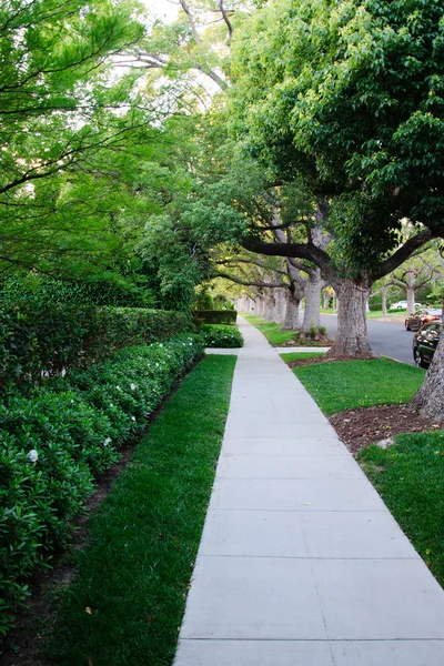 Sidewalk on beverly hillls in California — Stock Photo, Image