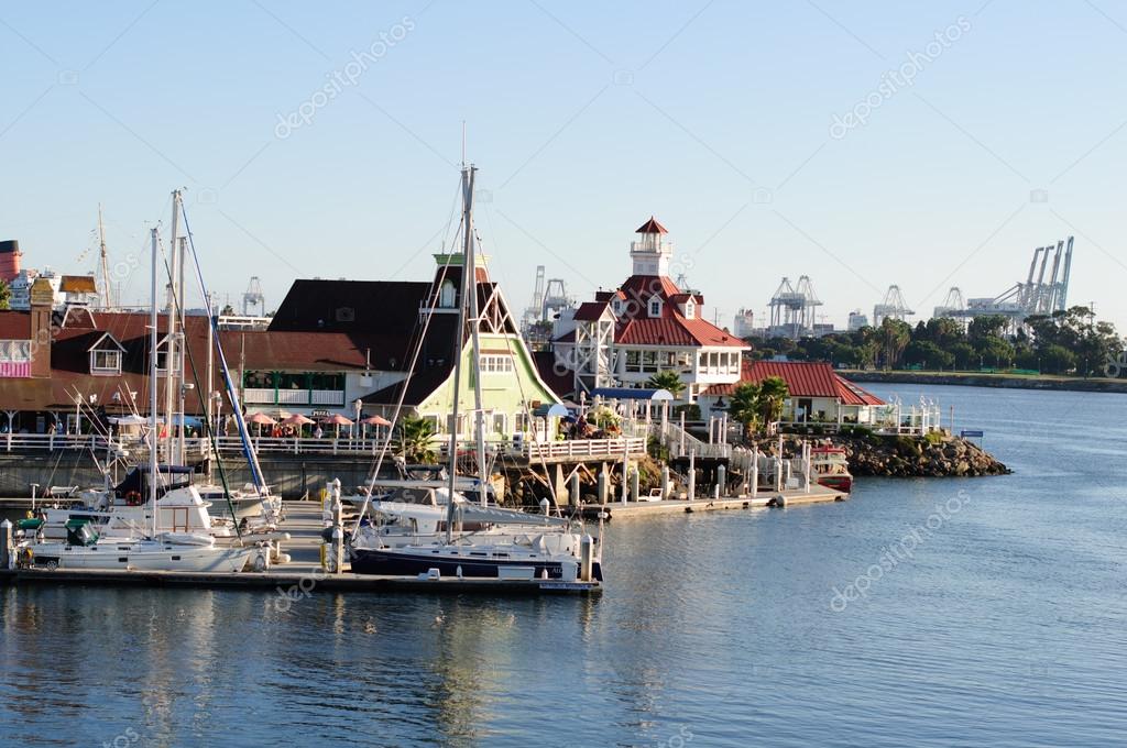 Waterfront of Long Beach in Los Angeles metropolitan area Stock Photo