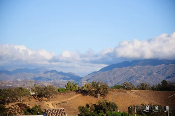 Blick auf die kalifornische Stadt valencia lizenzfreie Stockbilder