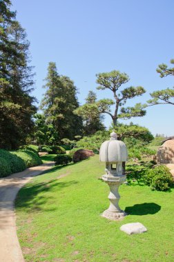 güzel bir Japon bahçe manzarası