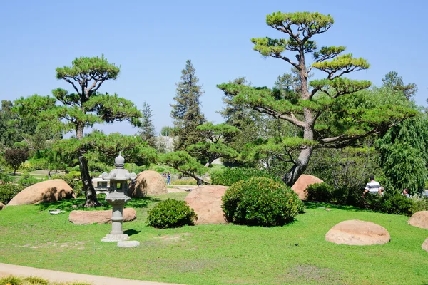 Krásný výhled na japonské zahrady Stock Fotografie