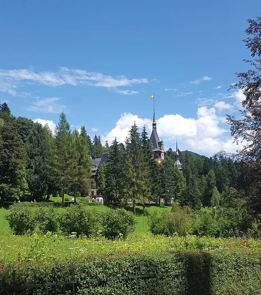 Sinaia Rumänien Juli 2017 Berühmte Königliche Burg Peles Sinaia Rumänien — Stockfoto