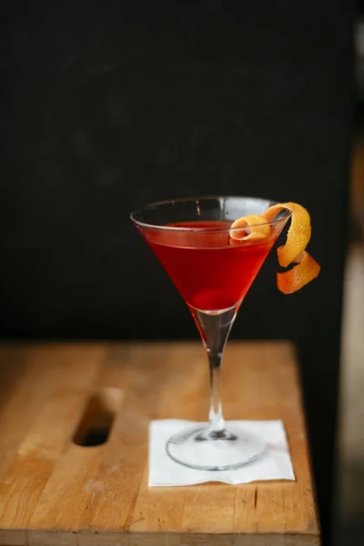 Rode Cocktail Cosmopolitisch Cocktailglas — Stockfoto