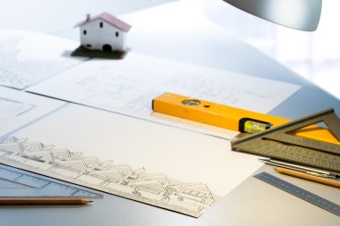Detail of architectural documents. clipart