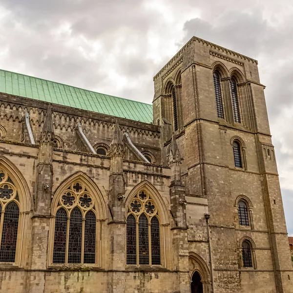 Catedral Chichester Formalmente Conhecida Como Igreja Catedral Santíssima Trindade Chichester — Fotografia de Stock