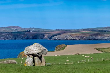 Carreg Samson olarak bilinen Carreg Sampson, Samson Taşı, ya da Uzunev, Abercastle 'ın 800 metre batısında Galler' deki Pembrokeshire Sahil Yolu yakınlarında bulunan 5000 yıllık Neolitik bir oyuncak bebek.