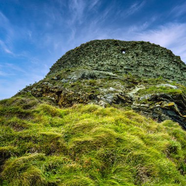 Tintagel Kalesi 'nden Kalanlar - Tintagel, Cornwall, Birleşik Krallık 02 Eylül 2020