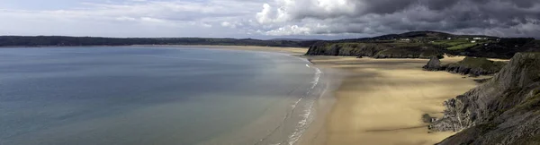 Three Cliffs Bay Der Südküste Der Gower Halbinsel Swansea Wales — Stockfoto