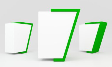 Yeşil boş lightbox