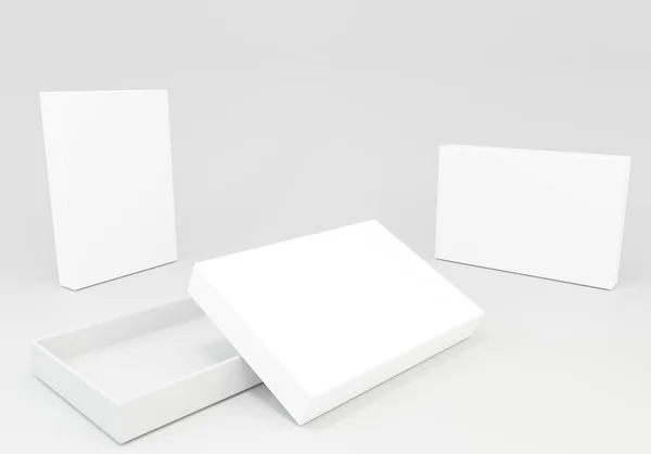 Caja en blanco — Foto de Stock