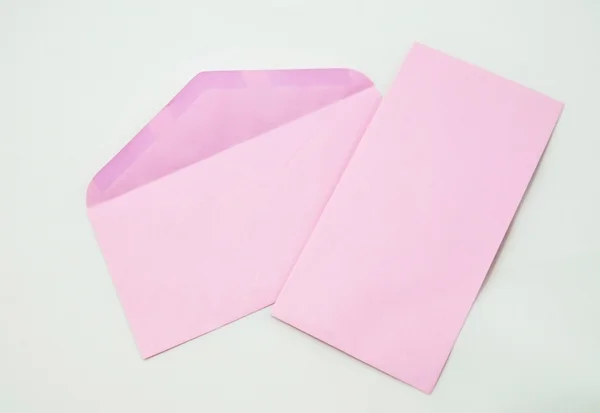 Correio Envelope rosa — Fotografia de Stock