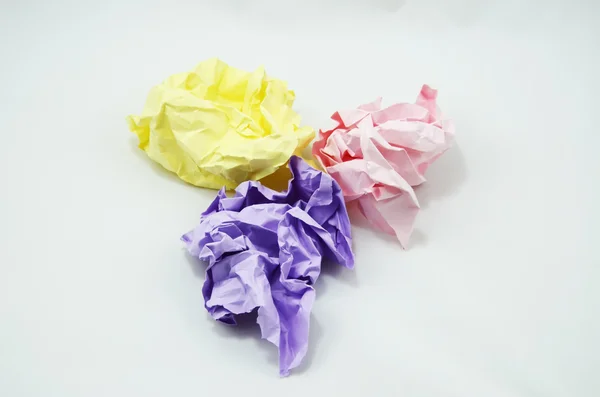 Crumpled Color Paper — Stock Photo, Image