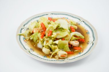 Kızarmış sebze karıştırın 