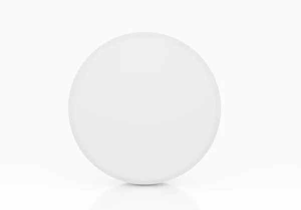 Distintivo branco — Fotografia de Stock