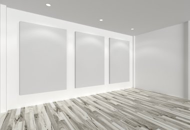 Beyaz Tuval Galeri beyaz duvar üzerinde