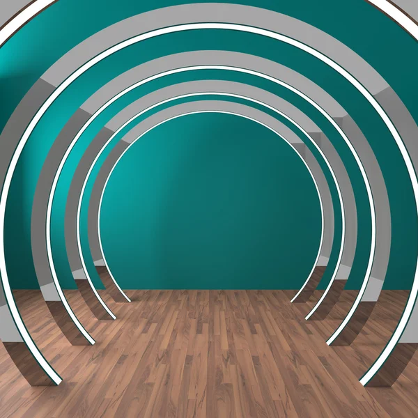 Empty Room Circle — Stock Photo, Image