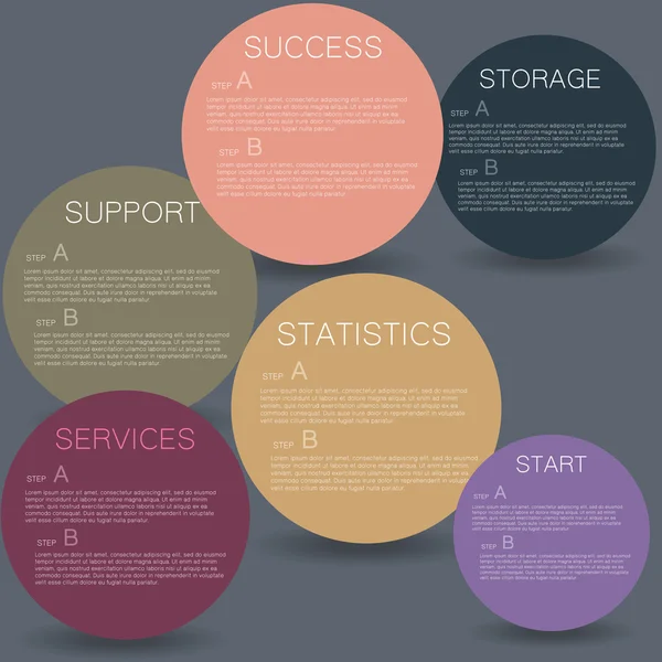 Círculo infográfico — Vector de stock