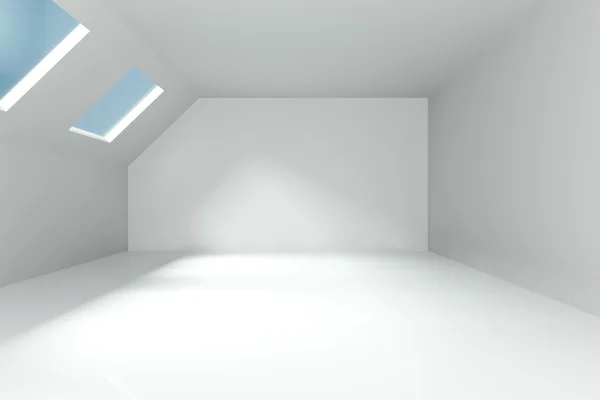 Janela de teto quarto vazio — Fotografia de Stock