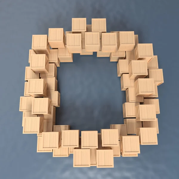 Alfabeto Crate O — Fotografia de Stock