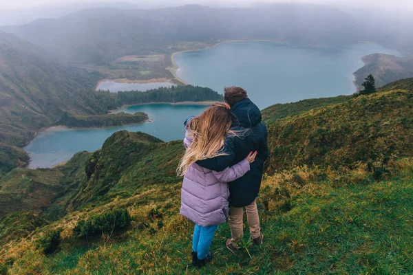 Ein Verliebtes Paar See Eine Liebesgeschichte Ein Gefühl Von Schönheit — Stockfoto