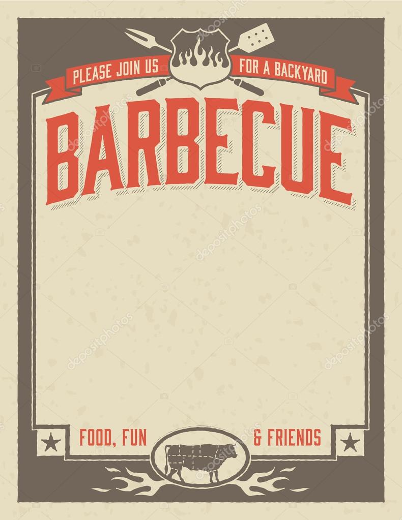Invitation Pour Barbecue Images Vectorielles Invitation Pour Barbecue Vecteurs Libres De Droits Depositphotos