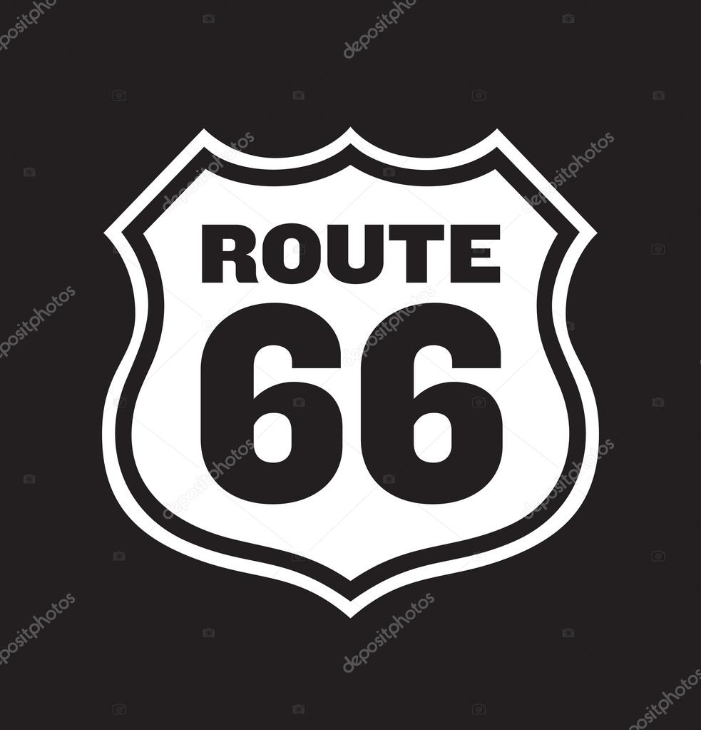 Route 66 Road Sign