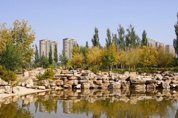 Stad van Datong (Shanxi, China). Parklandschap — Stockfoto