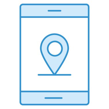 Konum & GPS için iş ve teknoloji simgesi 