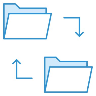 Veri aktarım & dizini için iş ve teknoloji simgesi 