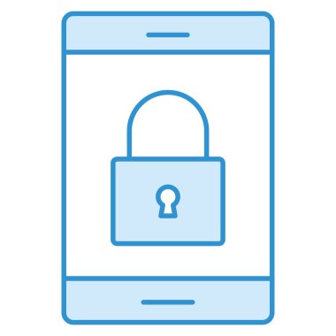 Kilit & güvenliği için iş ve teknoloji simgesi 