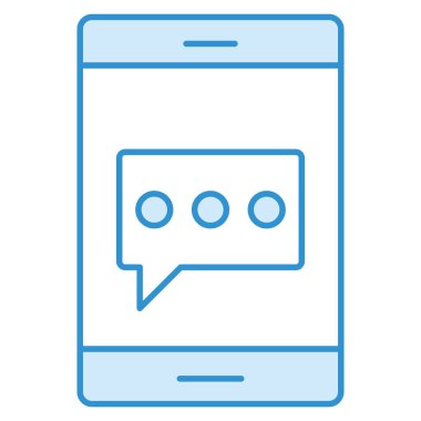 Kabarcık & mesajı için iş ve teknoloji simgesi 