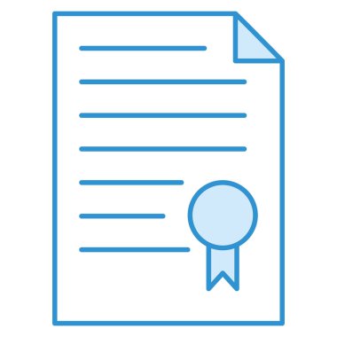 Diploma & belgesi için iş ve teknoloji simgesi 