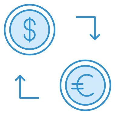Para aktarımı için iş ve teknoloji simgesi 