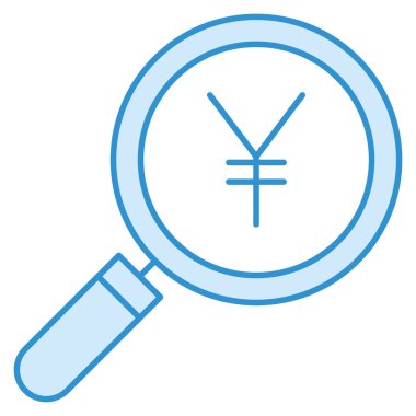 Yen & para birimi için iş ve teknoloji simgesi 